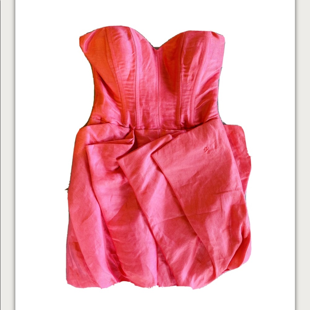 Bebe hot pink bubble dress size XXS